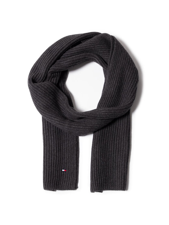Tommy Hilfiger Зимен шал Pima Cotton Scarf AM0AM06546 Сив за Мъже цена