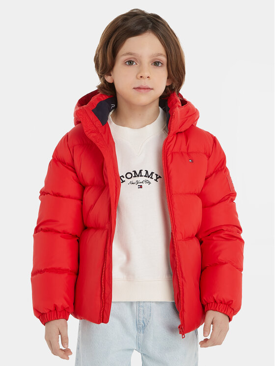 Tommy Hilfiger Зимно яке Essential KB0KB08341 S Оранжев Regular Fit за Момчета цена
