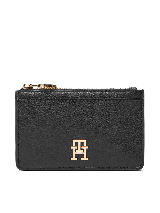 Tommy Hilfiger Калъф за кредитни карти Th Distinct Long Cc Holder AW0AW17481 Черен за Жени цена