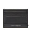 Tommy Hilfiger Калъф за кредитни карти Th Foundation Cc Holder AM0AM13506 Черен цвят на ниска цена
