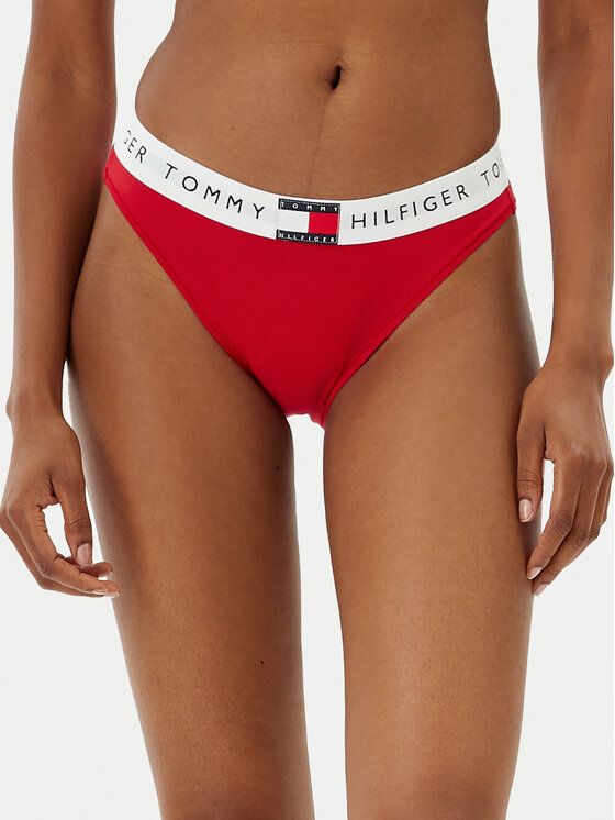 Tommy Hilfiger Класически дамски бикини UW0UW06038 Червен за Жени цена