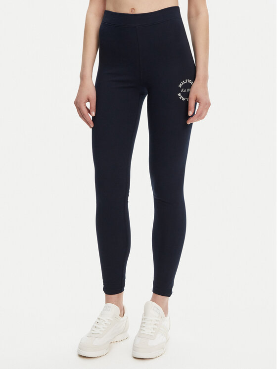 Tommy Hilfiger Клин UW0UW05893 Тъмносин Slim Fit за Жени цена
