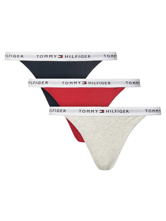 Tommy Hilfiger Комплект 3 чифта прашки UW0UW05757 Цветен за Жени цена