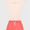 Tommy Hilfiger Комплект тишърт и спортни шорти KG0KG07281 D Розов Regular Fit за Момичета цена