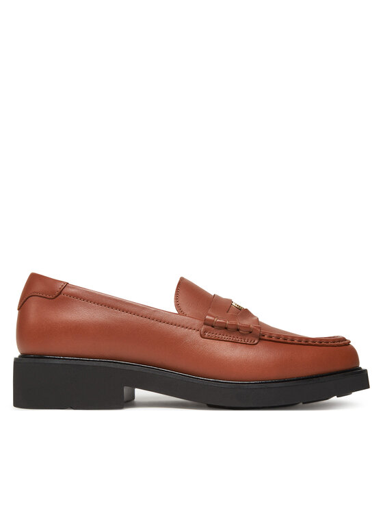 Tommy Hilfiger Лоуфъри Crest Squarish Toe Penny Loafer FW0FW08633 Кафяв за Жени цена