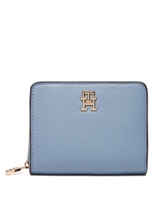 Tommy Hilfiger Малък дамски портфейл Th Distinct Med Za AW0AW17473 Светлосиньо за Жени цена