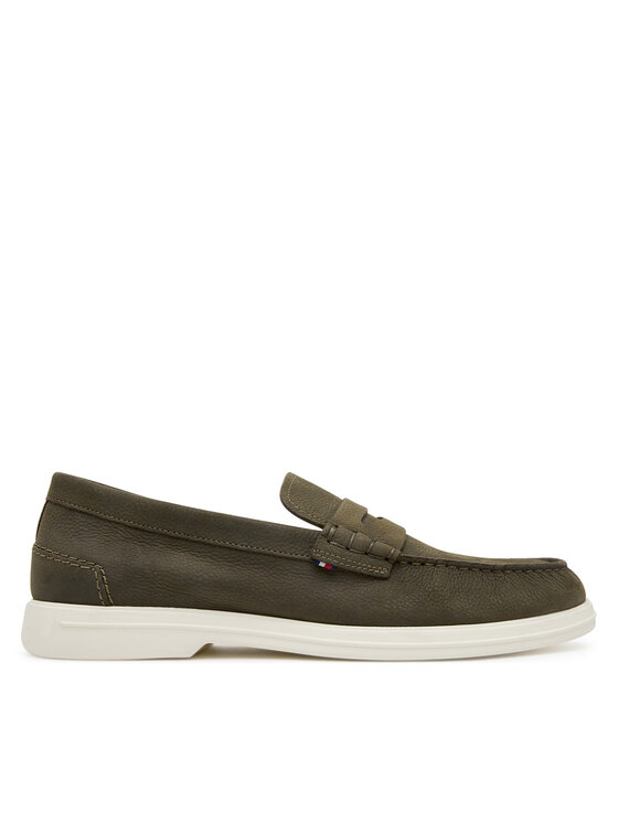 Tommy Hilfiger Мокасини Nubuck P Loafer FM0FM05350 Каки за Мъже цена