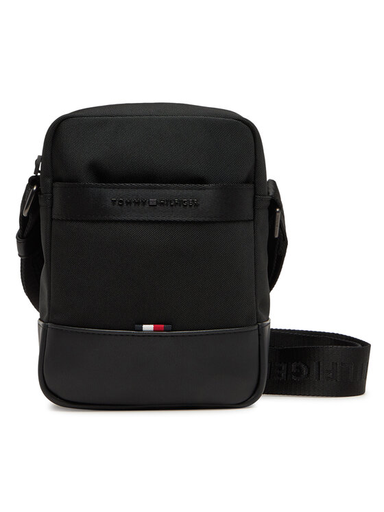 Tommy Hilfiger Мъжка чантичка Th Nylon Travel Mini Reporter AM0AM13472 Черен за Мъже цена