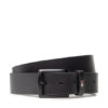 Tommy Hilfiger Мъжки колан Denton Matte 3.5 AM0AM08362 Черен за Мъже цена