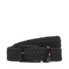 Tommy Hilfiger Мъжки колан Layton Elastic AM0AM13570 Черен за Мъже цена