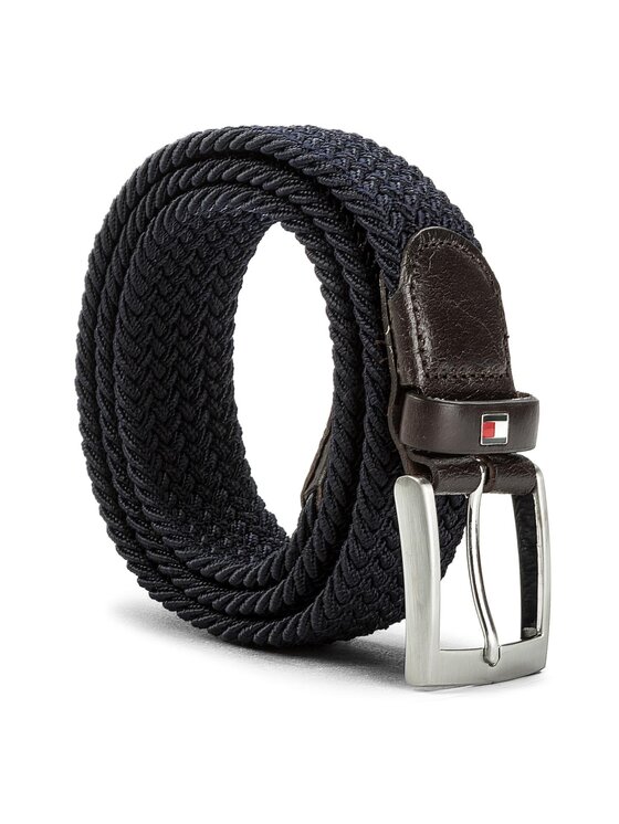 Tommy Hilfiger Мъжки колан New Adan Belt 3.5 AM0AM02801 85 Тъмносин за Мъже цена