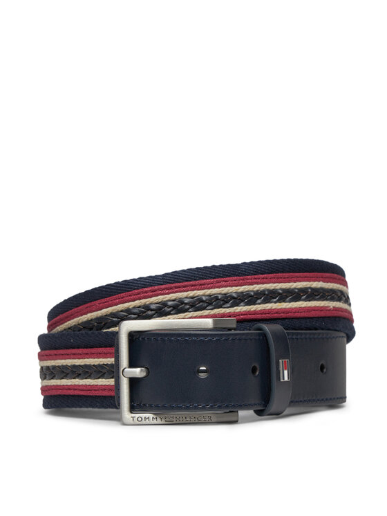 Tommy Hilfiger Мъжки колан Oliver Webbing 3.5 AM0AM12049 Тъмносин за Мъже цена