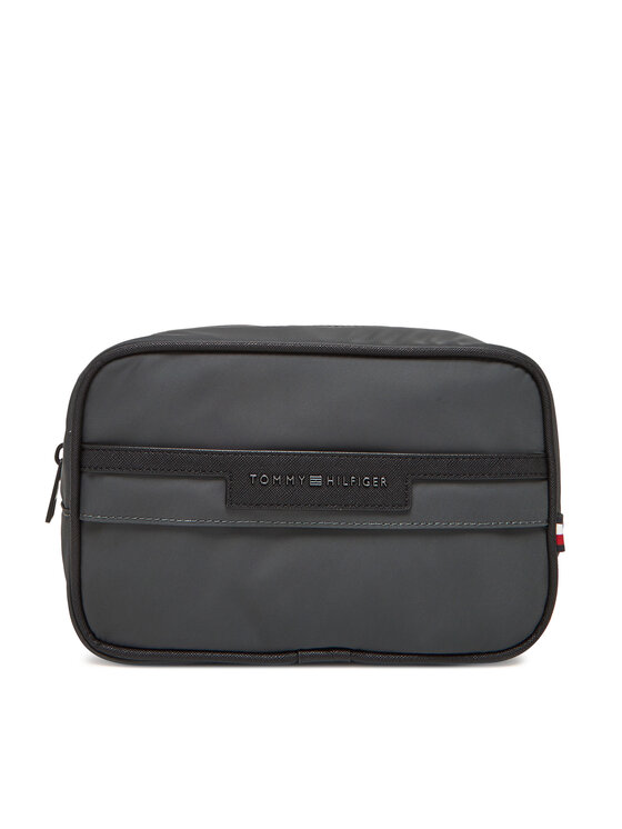 Tommy Hilfiger Несесер Th Repreve Washbag AM0AM13525 Сив за Мъже цена