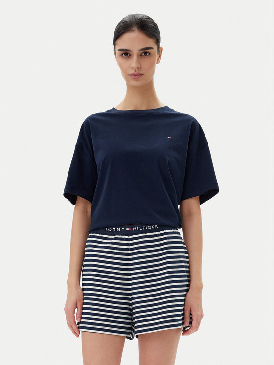 Tommy Hilfiger Пижама UW0UW05760 Тъмносин Regular Fit за Жени цена