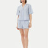 Tommy Hilfiger Пижама UW0UW05799 Светлосиньо Regular Fit за Жени цена