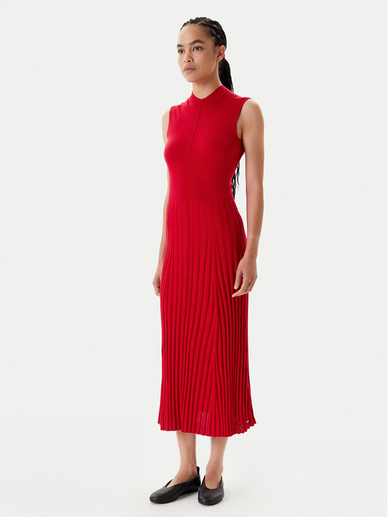 Tommy Hilfiger Плетена рокля WW0WW45653 Червен Slim Fit за Жени цена