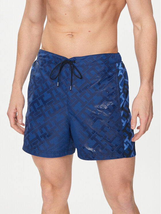 Tommy Hilfiger Плувни шорти UM0UM03211 Тъмносин Slim Fit за Мъже цена