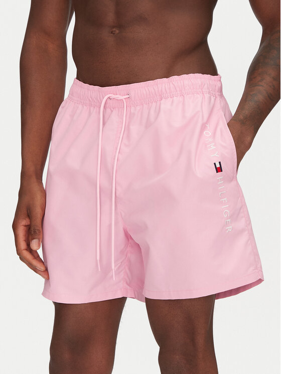 Tommy Hilfiger Плувни шорти UM0UM03258 Розов Regular Fit за Мъже цена