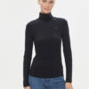 Tommy Hilfiger Поло 5x2 WW0WW39826 Тъмносин Slim Fit за Жени цена