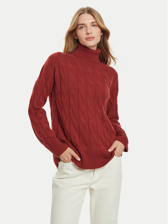 Tommy Hilfiger Поло WW0WW43102 Червен Regular Fit за Жени цена