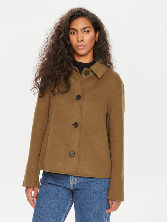 Tommy Hilfiger Преходно яке WW0WW42625 Кафяв Regular Fit за Жени цена