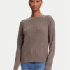 Tommy Hilfiger Пуловер Fine WW0WW44993 Кафяв Regular Fit за Жени цена