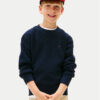 Tommy Hilfiger Пуловер KB0KB09756 Тъмносин Regular Fit за Момчета цена