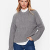 Tommy Hilfiger Пуловер WW0WW39003 Сив Oversize за Жени цена