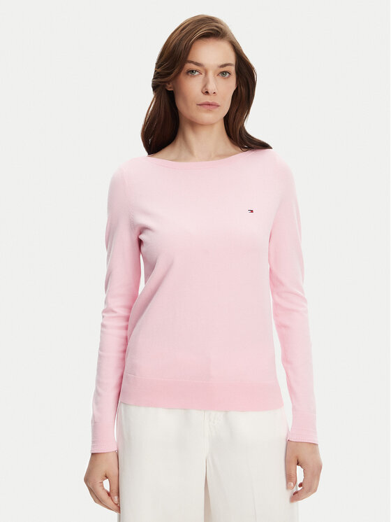 Tommy Hilfiger Пуловер WW0WW40099 Розов Regular Fit за Жени цена