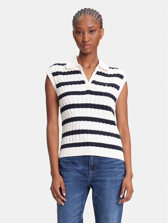 Tommy Hilfiger Пуловер WW0WW45655 Тъмносин Regular Fit за Жени цена