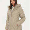 Tommy Hilfiger Пухено яке Chevron WW0WW42623 Бежов Regular Fit за Жени цена