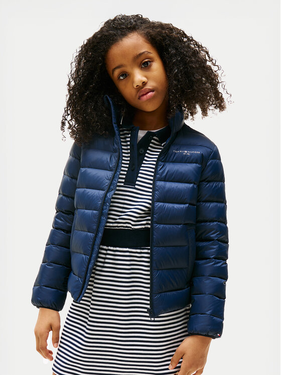 Tommy Hilfiger Пухено яке Essential KS0KS00652 Тъмносин Regular Fit за Бебета цена