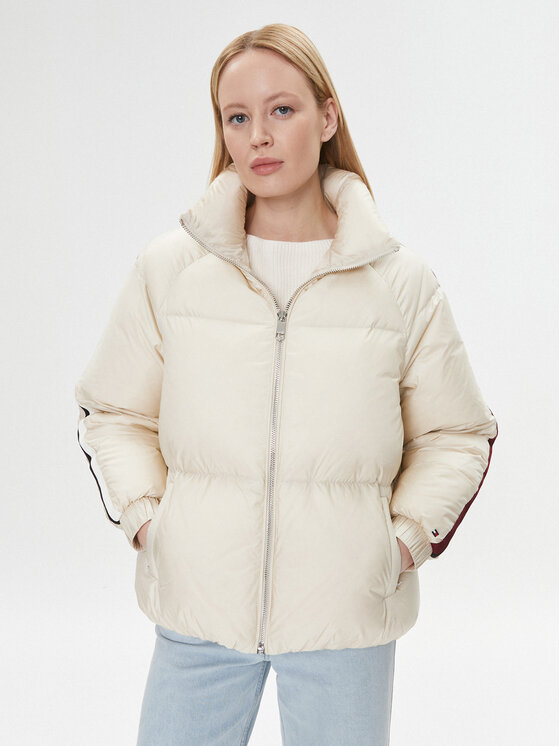 Tommy Hilfiger Пухено яке WW0WW40093 Бежов Regular Fit за Жени цена