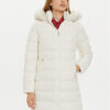 Tommy Hilfiger Пухено яке WW0WW43122 Екрю Regular Fit за Жени цена
