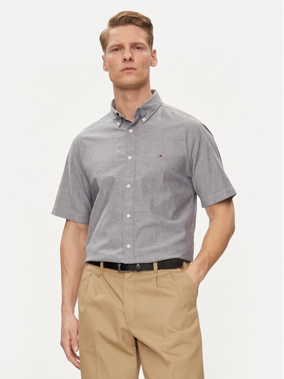 Tommy Hilfiger Риза 1985 MW0MW33810 Сив Slim Fit за Мъже цена