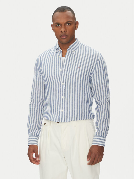 Tommy Hilfiger Риза Essential MW0MW38581 Син Regular Fit за Мъже цена