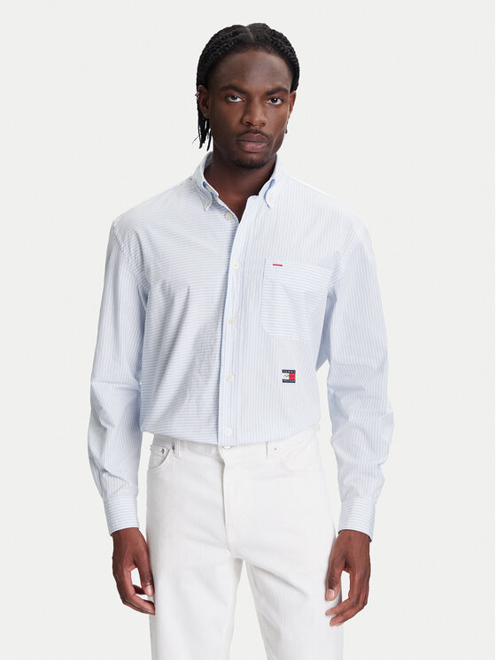 Tommy Hilfiger Риза F1 Movie Bengal MW0MW41382 Светлосиньо Regular Fit за Мъже цена