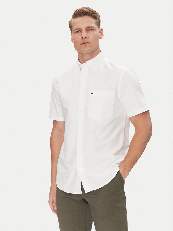 Tommy Hilfiger Риза Heritage MW0MW36272 Бял Regular Fit за Мъже цена