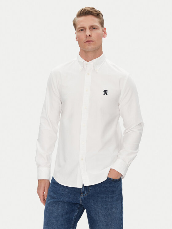 Tommy Hilfiger Риза Heritage MW0MW39235 Бял Regular Fit за Мъже цена