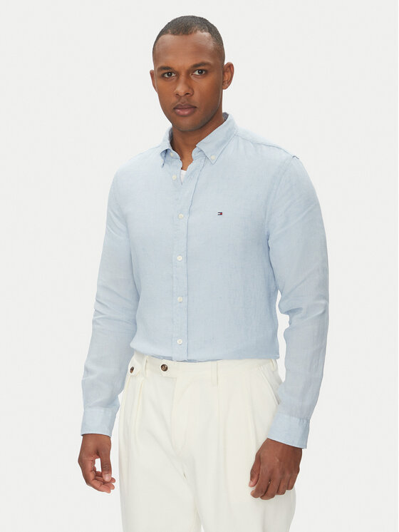 Tommy Hilfiger Риза MW0MW34602 Светлосиньо Regular Fit за Мъже цена