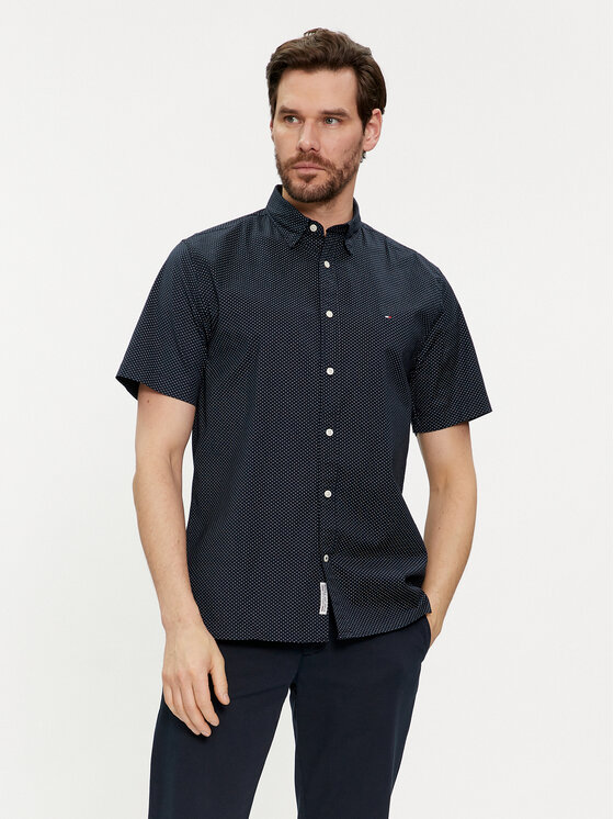 Tommy Hilfiger Риза MW0MW36138 Тъмносин Regular Fit за Мъже цена