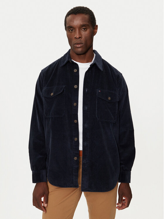 Tommy Hilfiger Риза MW0MW36855 Тъмносин Regular Fit за Мъже цена
