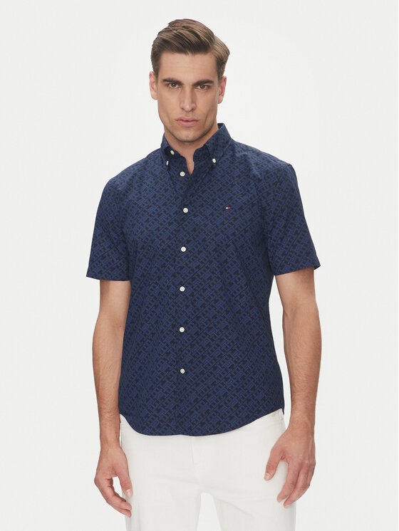 Tommy Hilfiger Риза MW0MW38954 Тъмносин Regular Fit за Мъже цена