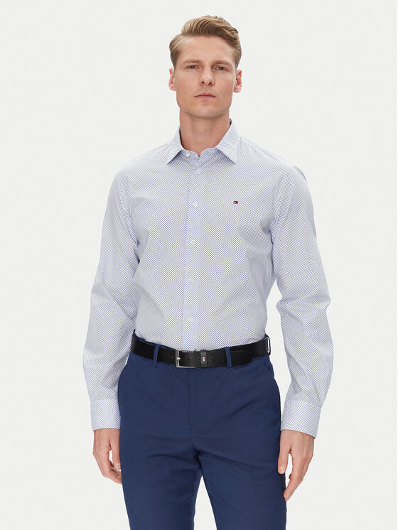 Tommy Hilfiger Риза MW0MW38960 Син Regular Fit за Мъже цена