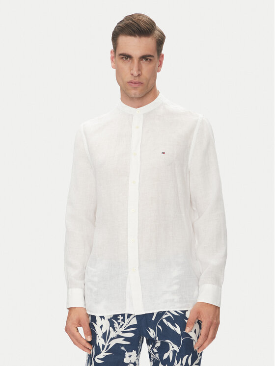Tommy Hilfiger Риза MW0MW39271 Бял Regular Fit за Мъже цена