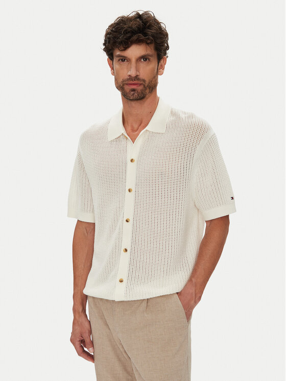 Tommy Hilfiger Риза MW0MW39530 Бежов Regular Fit за Мъже цена