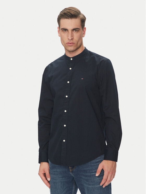 Tommy Hilfiger Риза MW0MW39966 Тъмносин Regular Fit за Мъже цена