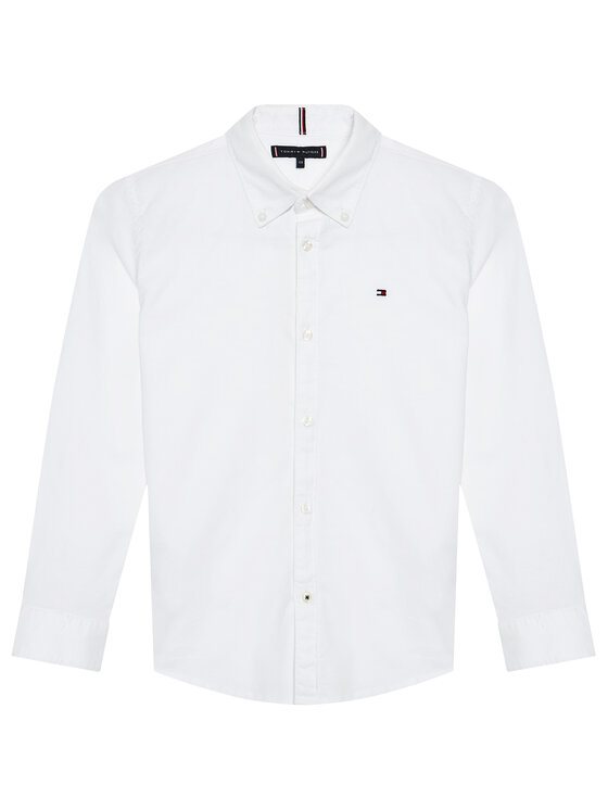 Tommy Hilfiger Риза Oxford KB0KB06964 D Бял Regular Fit за Момчета цена