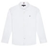 Tommy Hilfiger Риза Solid Poplin KB0KB06965 D Бял Slim Fit цвят на ниска цена