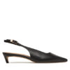 Tommy Hilfiger Сандали Squared Toe Kitten Slingback FW0FW08711 Черен за Жени цена